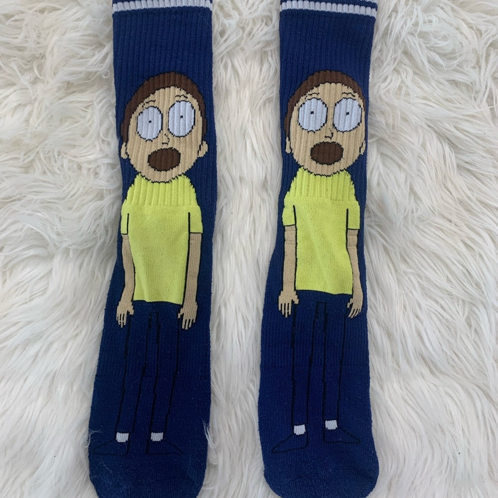 Rick & Morty Long Socks Size M